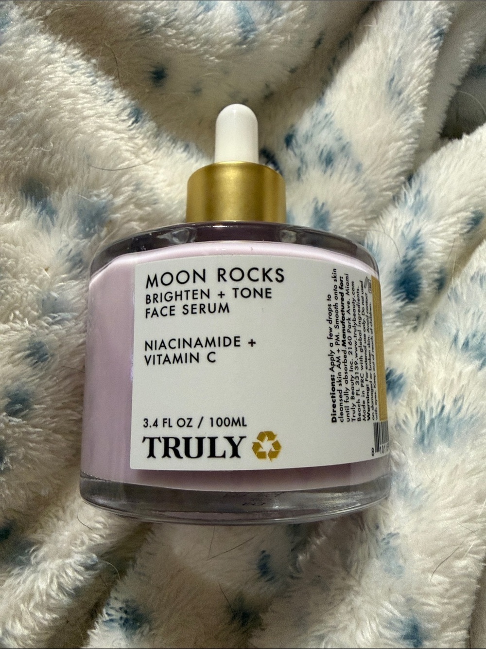 TRULY Moon Rocks Brighten + Tone Face Serum - Pink & Gold Accents
